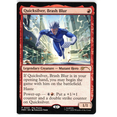 Magic The Gathering Magic Single: Quicksilver, Brash Blur - Standard Showdown Promos NM
