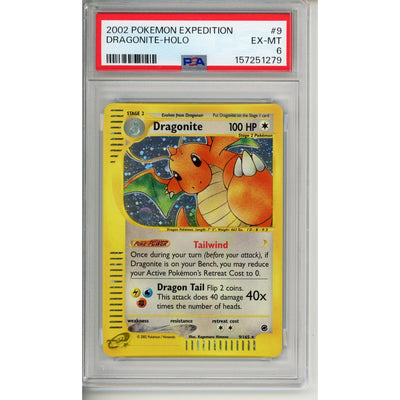 Pokémon Pokemon Graded: Dragonite Holo 2002 #9 PSA 6