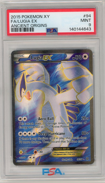 Pokémon Lugia EX 2015 Pokemon Ancient Origins PSA 9