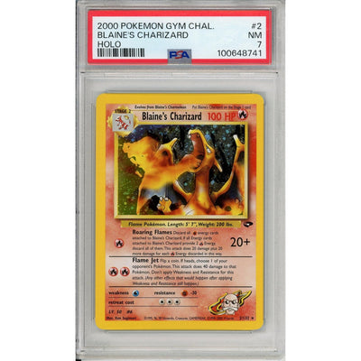 Pokémon Pokemon Graded: Blaine'S Charizard 2/132 Gym Challenge (2000) Holo PSA 7
