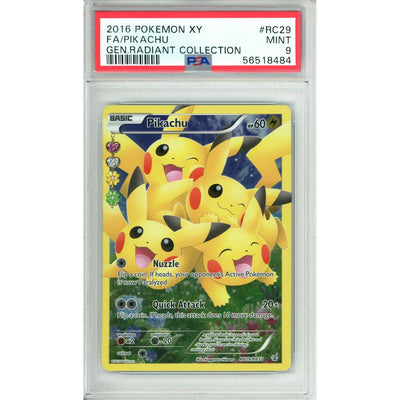 Pokémon Pokemon Graded: Pikachu Rc29/Rc32 XY Generations Radiant Collection (2016) Holo PSA 9
