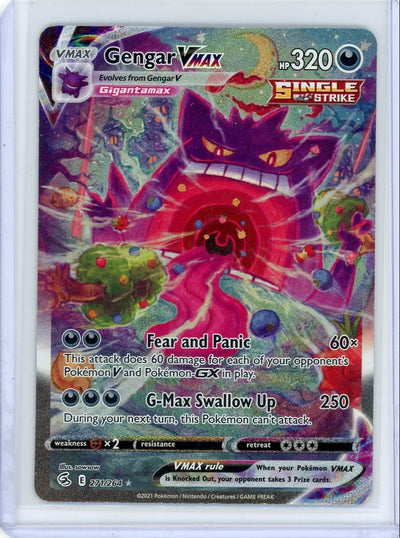 Pokémon Gengar VMAX PokéMon Fusion Strike Alternate Art #271/264