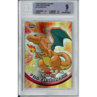 Pokémon Pokemon Graded: #06 Charizard Spectra Chrome (2000) Beckett 9
