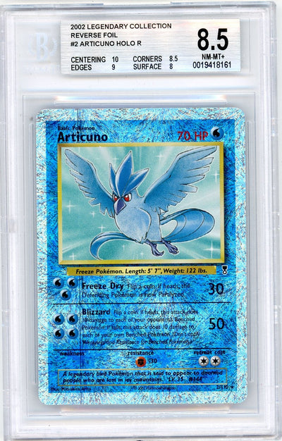 Pokémon Articuno Pokemon Legendary Collection Reverse Holo Foil BGS 8.5