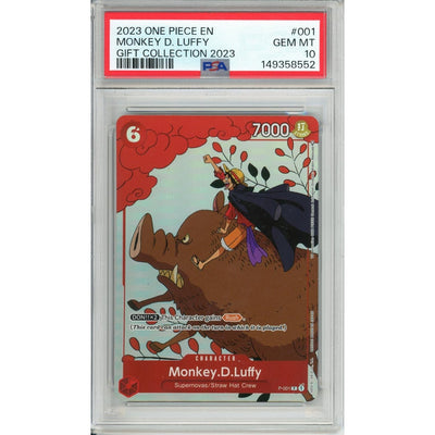 Pokémon One Piece Graded: Monkey D. Luffy P-001 Gift Collection 2023 PSA 10