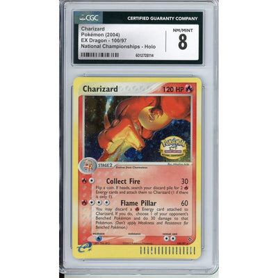 Pokémon Pokemon Graded: Charizard 100/97 EX Dragon National Championships (2004) Holo CGC 8