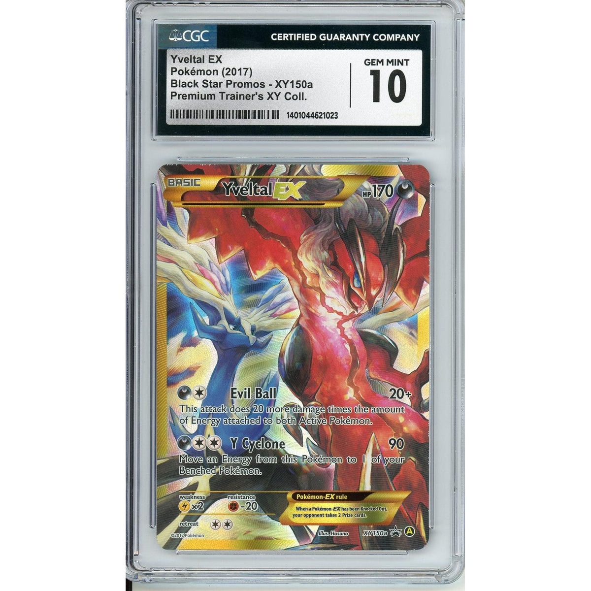 Pokémon Pokemon Graded: Yveltal EX #Xy150a Black Star Promo Premium Trainer'S XY Collection (2017) Holo CGC 10