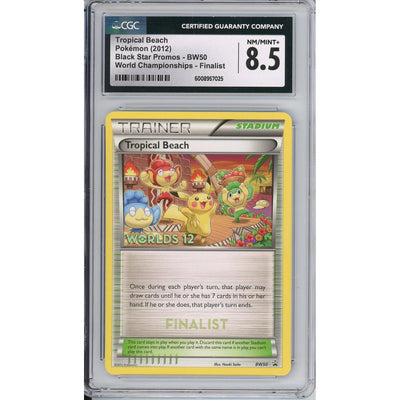 Pokémon Pokemon Graded: Tropical Beach #Bw50 Black Star Promo World Championships 2012 Finalists CGC 8.5