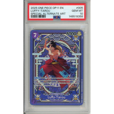 Pokémon One Piece Graded: Luffy-Tarou Alt Art St18-005 A Fist Of Divine Speed PSA 10