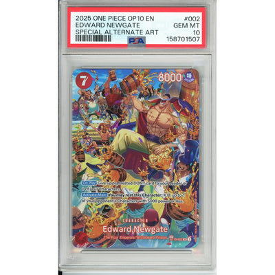 Pokémon One Piece Graded: Edward Newgate St15-002 Special Alternate Art PSA 10