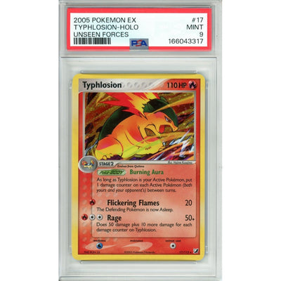 Pokémon Pokemon Graded: Typhlosion 17/115 Unseen Forces (2005) Holo PSA 6