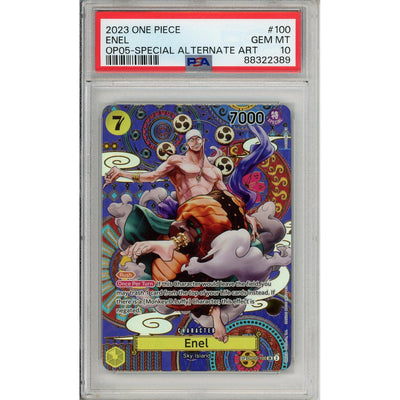 One Piece TCG One Piece Graded: Enel Special Alt Art Op05-100 Awakening Of A New Era PSA 10