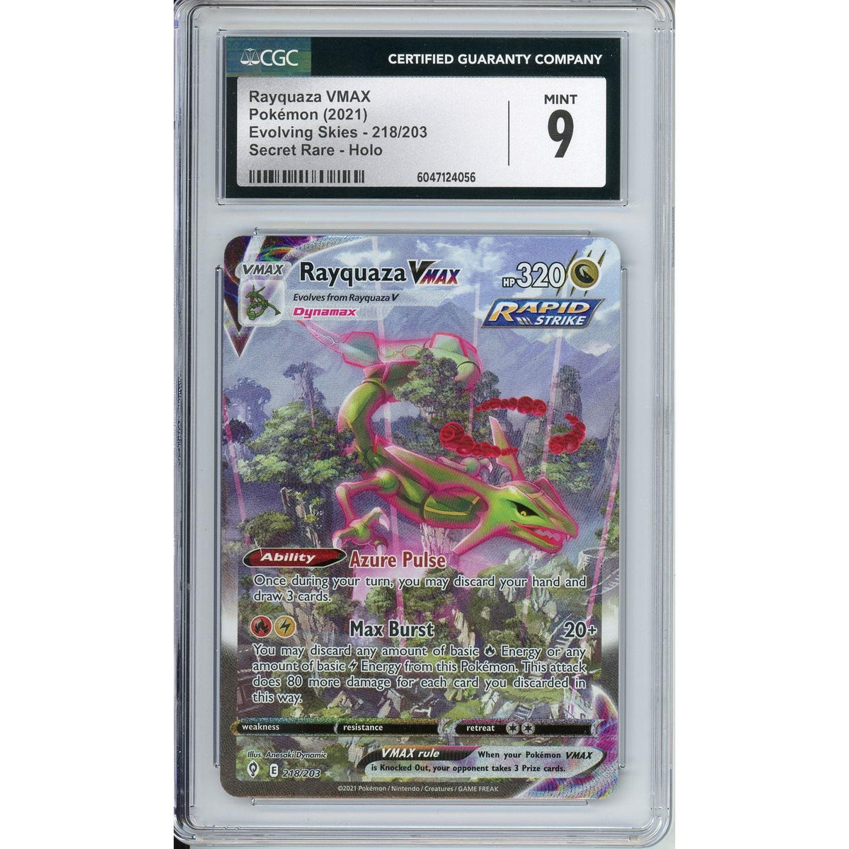 Pokémon Pokemon Graded: Rayquaza VMAX CGC 9