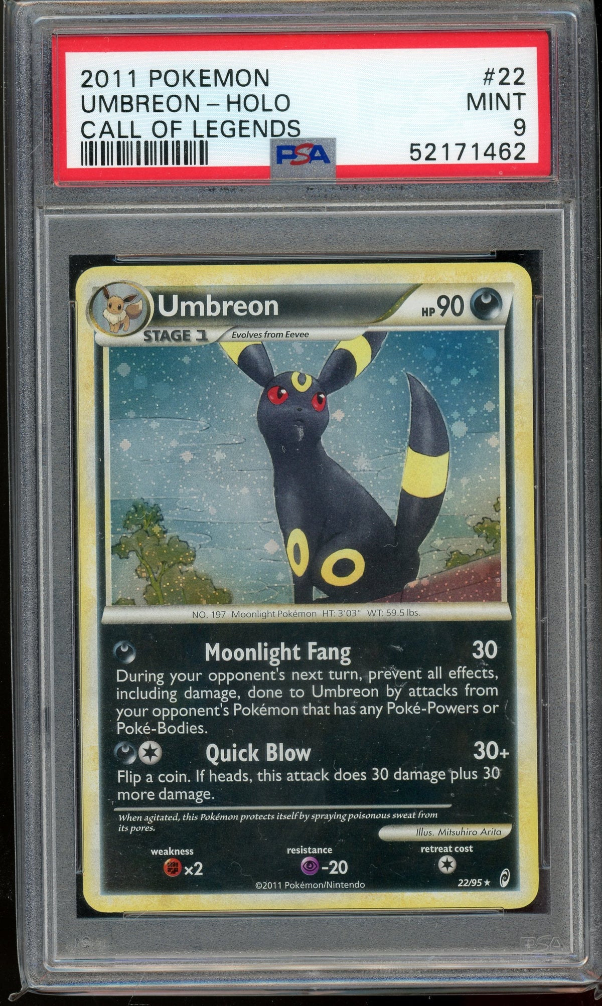 Sports PSA 9 Umbreon Call Of Legends