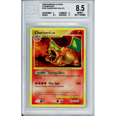 Pokémon Pokemon Graded: Charizard 103/100 Stormfront (2008) Holo Beckett 8.5