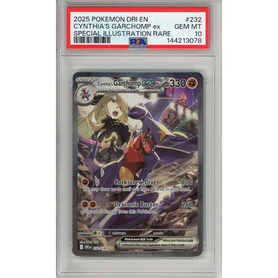 Pokémon Pokemon Graded: Cynthia'S Garchomp EX 232/182 Destined Rivals (2025) SIR PSA 10