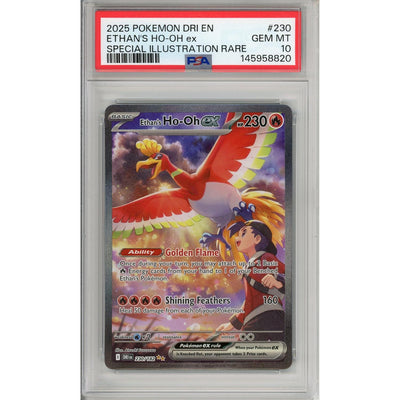 Pokémon Pokemon Graded: Ethan'S Ho-Oh EX 230/182 Destined Rivals (2025) SIR PSA 10