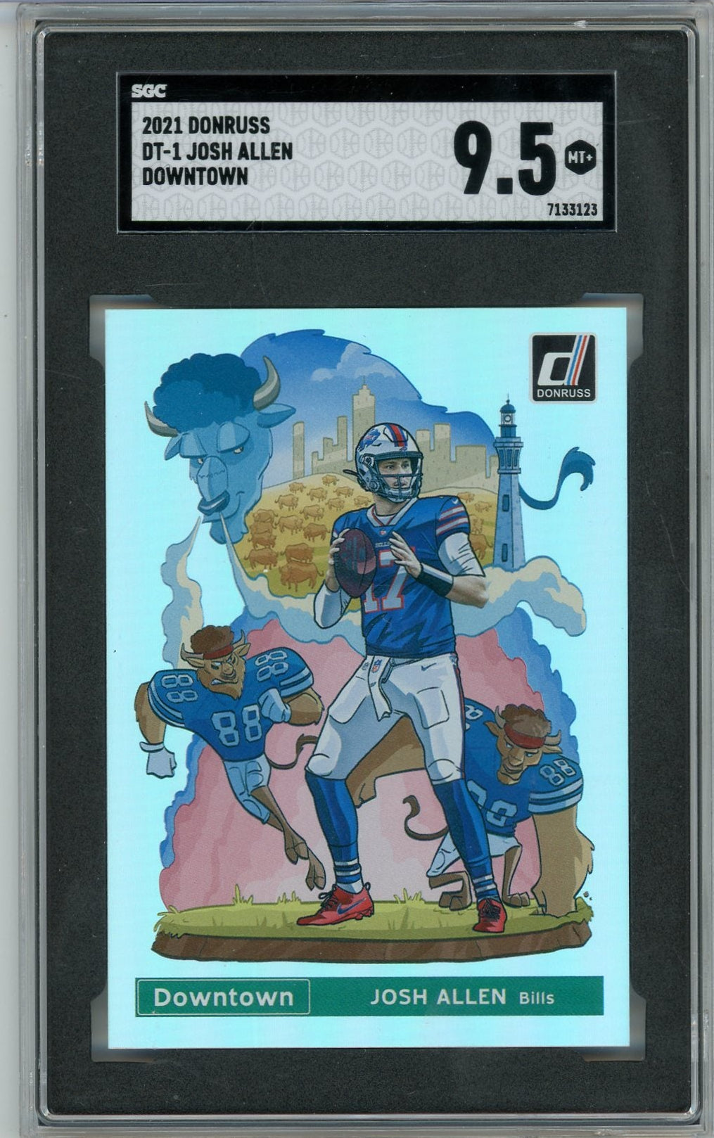 Sports Panini Josh Allen 2021 Panini Donruss Downtown SGC 9.5