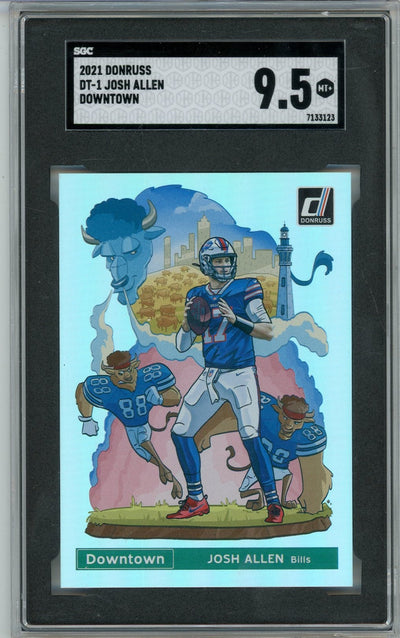 Sports Panini Josh Allen 2021 Panini Donruss Downtown SGC 9.5