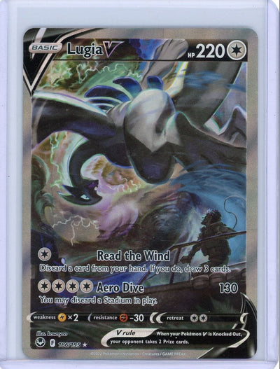 Pokémon Lugia V PokéMon Silver Tempest Alternate Full Art #186/195