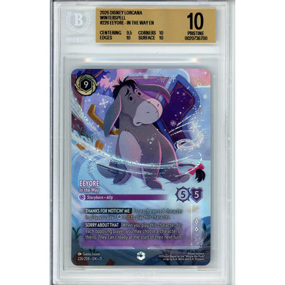 Disney Lorcana Lorcana Graded: Eeyore In The Way 226/204 Winterspell (2026) Beckett 10