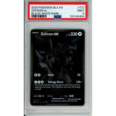 Pokémon Pokemon Graded: Zekrom EX 172/86 Black Bolt (2025) SIR PSA 9
