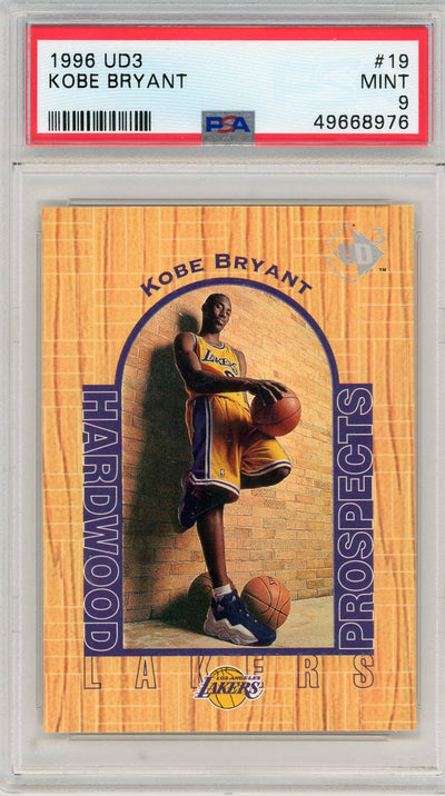 Basketball Kobe Bryant 1996 Ud3 Rookie Card #19 PSA 9
