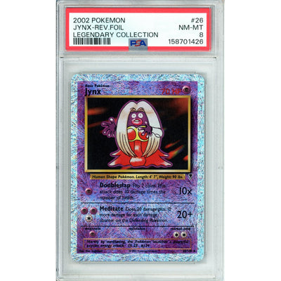 Pokémon Pokemon Graded: Jynx 26/110 Legendary Collection (2002) Rev. Foil PSA 8