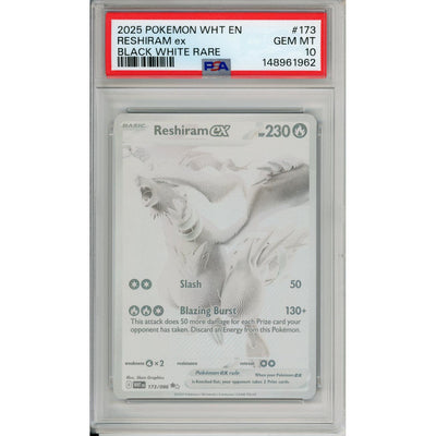 Pokémon Pokemon Graded: Reshiram EX 173/86 White Flare (2025) PSA 10