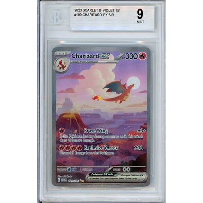 Pokémon Pokemon Graded: Charizard EX 199/165 Scarlet & Violet 151 (2023) SIR Beckett 9