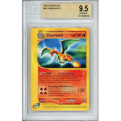 Pokémon Pokemon Graded: Charizard 40/165 Expedition (2002) Beckett 9.5