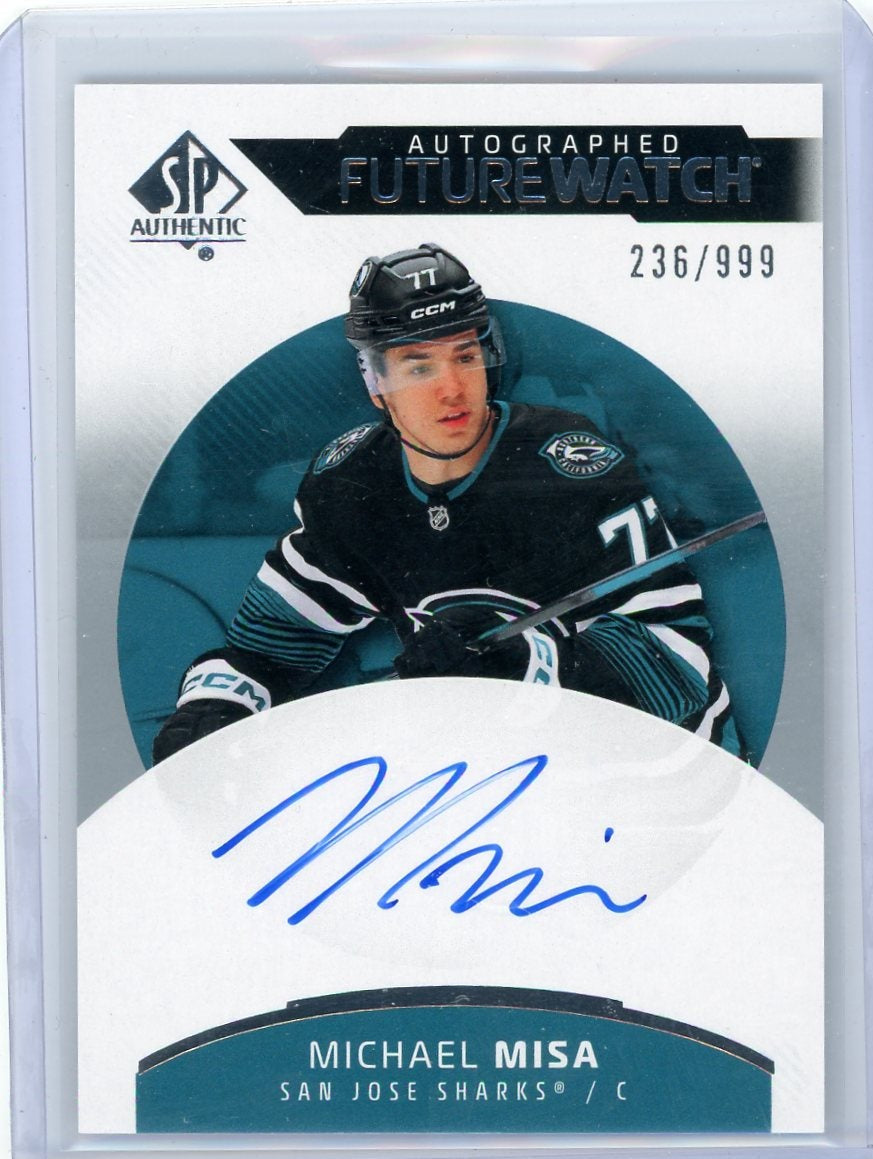Hockey Michael Misa 2025-26 SP Authentic Autographed Future Watch #'D 236/999