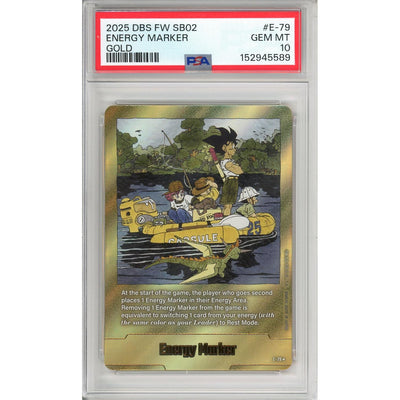 Dragon Ball Dragon Ball Graded: Energy Marker E-79 Fusion World (2025) Gold PSA 10
