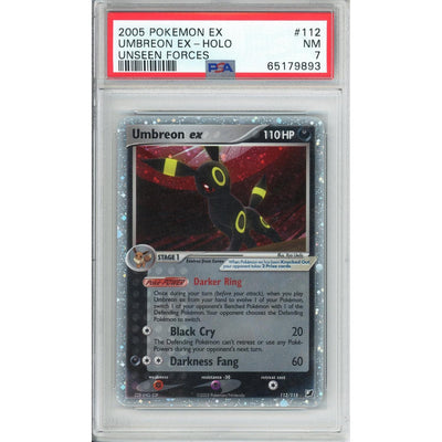 Pokémon Pokemon Graded: Umbreon EX 112/115 EX Unseen Forces (2005) Holo PSA 7