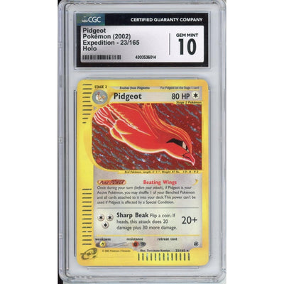 Pokémon Pokemon Graded: Pidgeot 23/165 Expedition (2002) Holo CGC 10
