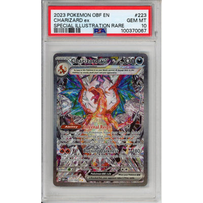 Pokémon Pokemon Graded: Charizard EX 223/197 Obsidian Flames (2023) SIR Holo PSA 10