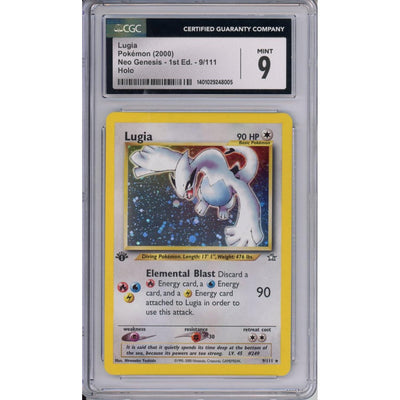Pokémon Pokemon Graded: Neo Genesis 1st Edition Lugia CGC 9