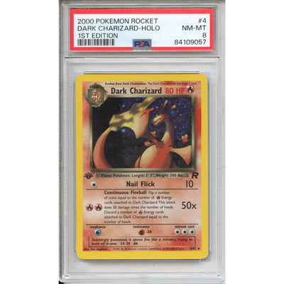 Pokémon Pokemon Graded: 1st Edition Dark Charizard PSA 8