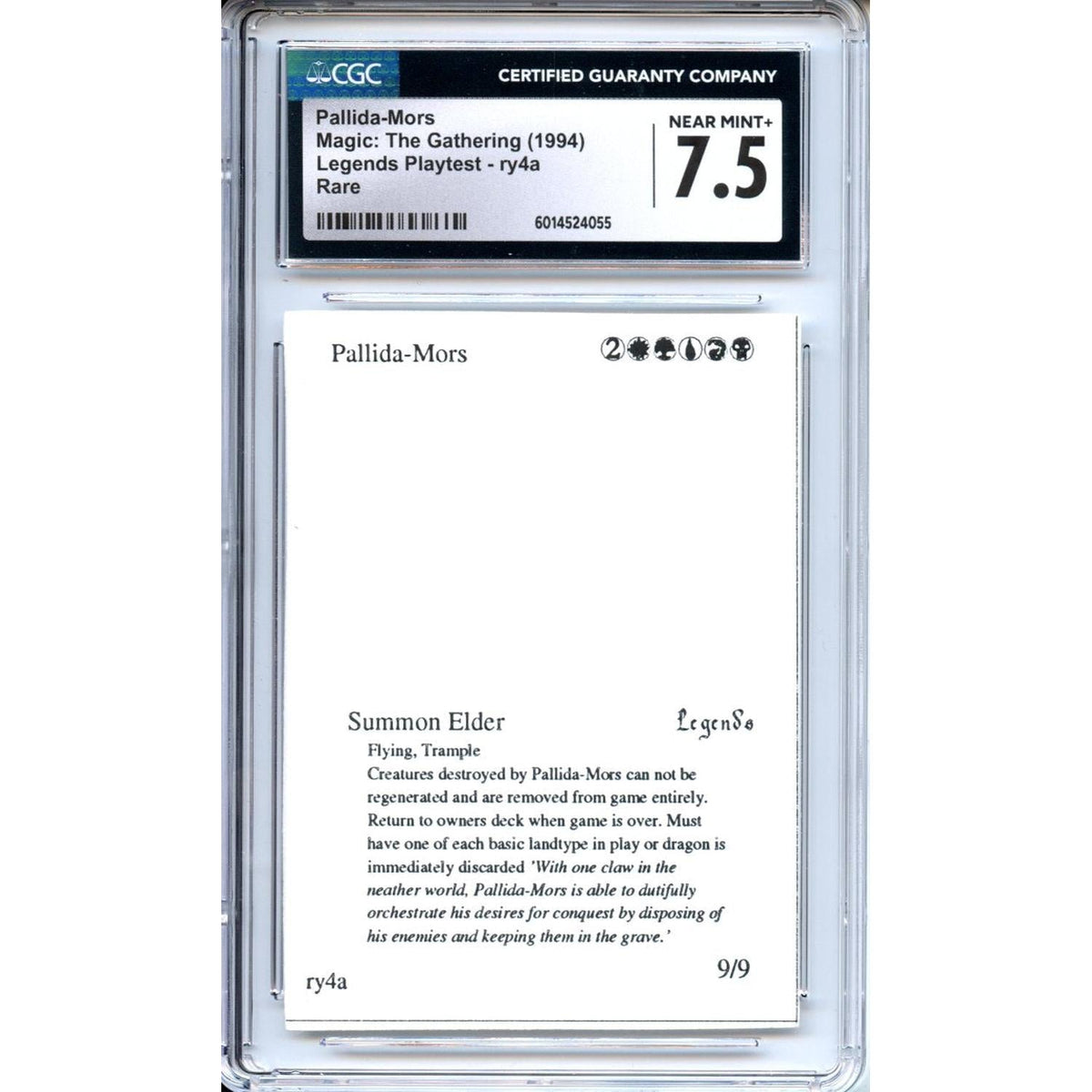 Sports Magic Graded: Pallida-Mors CGC 7.5