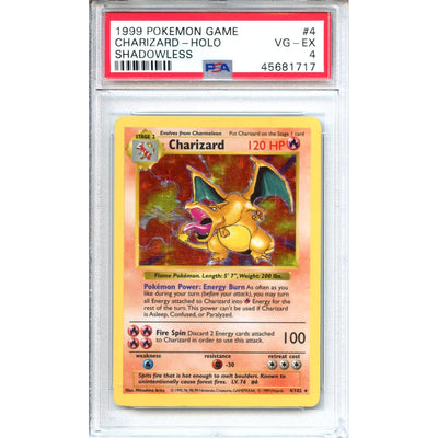 Pokémon Pokemon Graded: Shadowless Charizard PSA 4