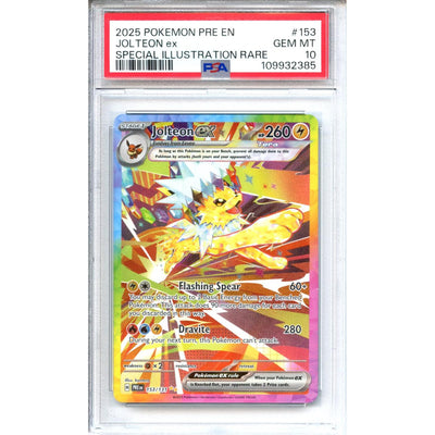 Pokémon Pokemon Graded: Jolteon EX 153/131 Prismatic Evolutions (2025) SIR PSA 10