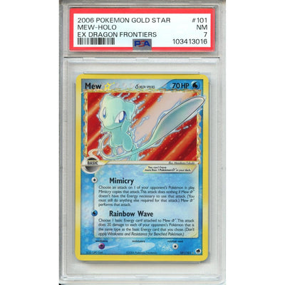 Pokémon Pokemon Graded: Gold Star Mew PSA 7