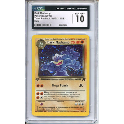 Pokémon Pokemon Graded: 1st Edition Dark Machamp CGC 10