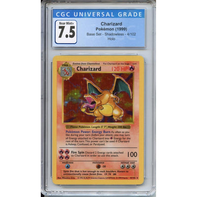 Pokémon Pokemon Graded: Shadowless Charizard CGC 7.5