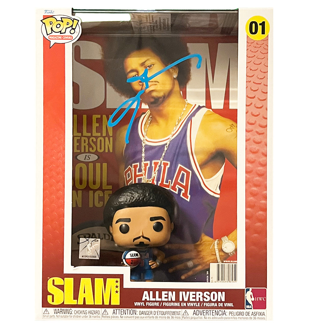 Allen Iverson Signed Slam Magazine Cover Basketball Funko Pop Vinyl Figure (Beckett)