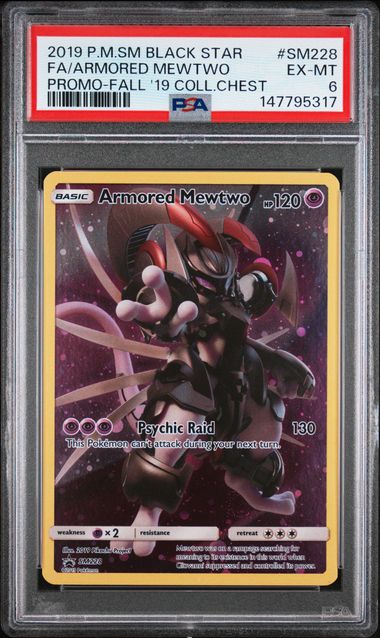 Pokémon PSA 6 Fa/Armored Mewtwo Promo
