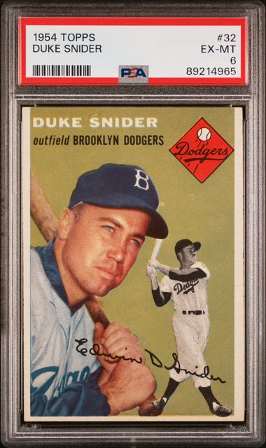Baseball Topps Duke Snider 1954 Topps #32 PSA 6