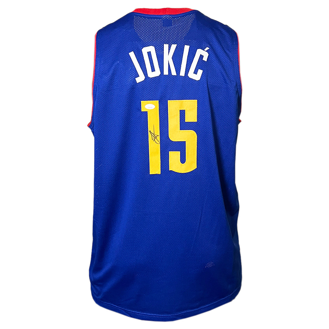 Nikola Jokic Signed Denver Royal Blue Basketball Jersey (Jsa)