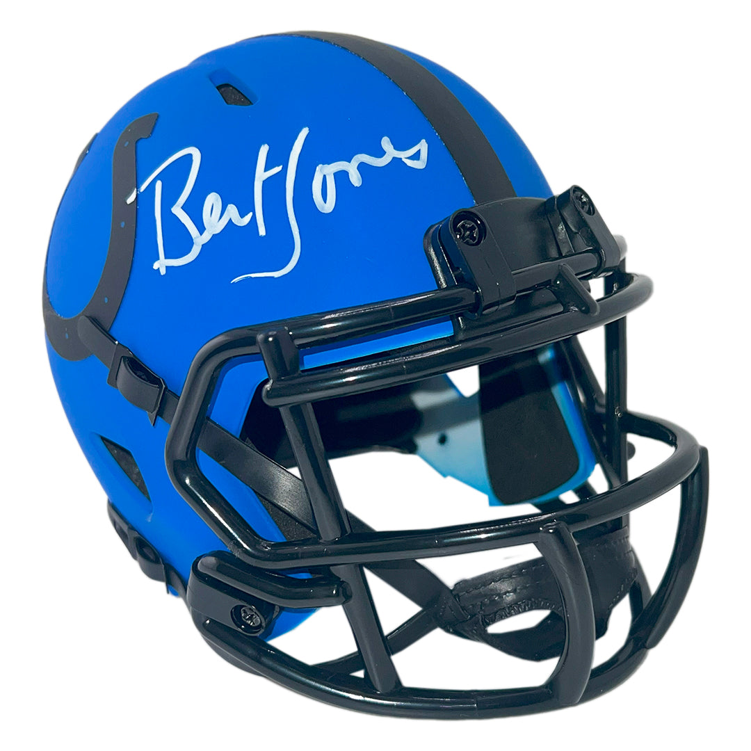 Bert Jones Signed Indianapolis Colts Rave Mini Football Helmet (Beckett)