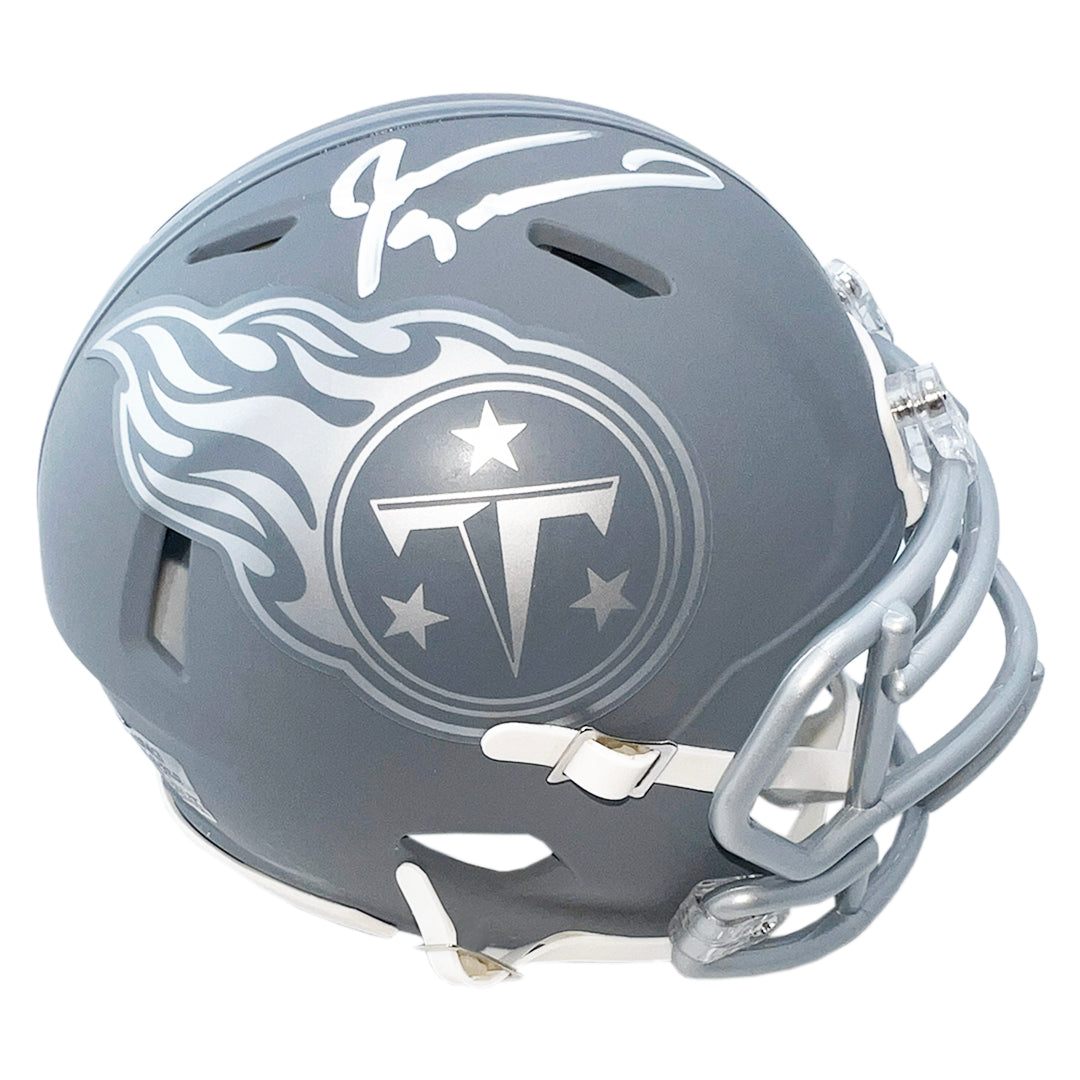 Jevon Kearse Signed Tennessee Titans Slate Alternate Speed Mini Football Helmet (Jsa)